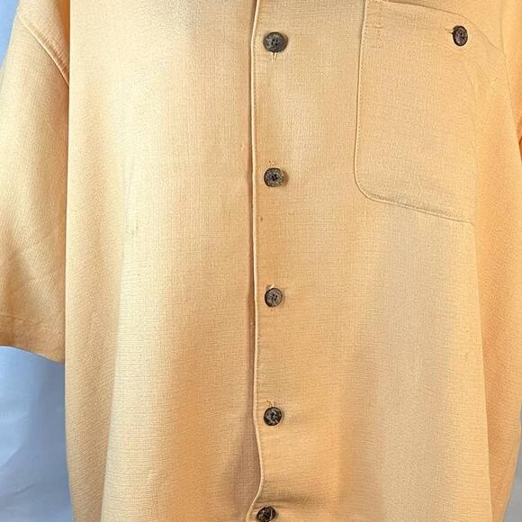 Joe Marlin XL button down shirt short sleeve Hawaiian extra buttons - Picture 3 of 6